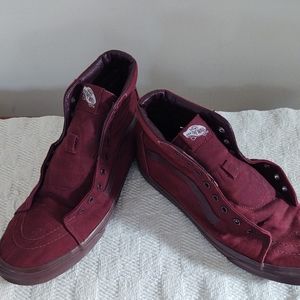 Van's Off The Wall High Tops Burgundy